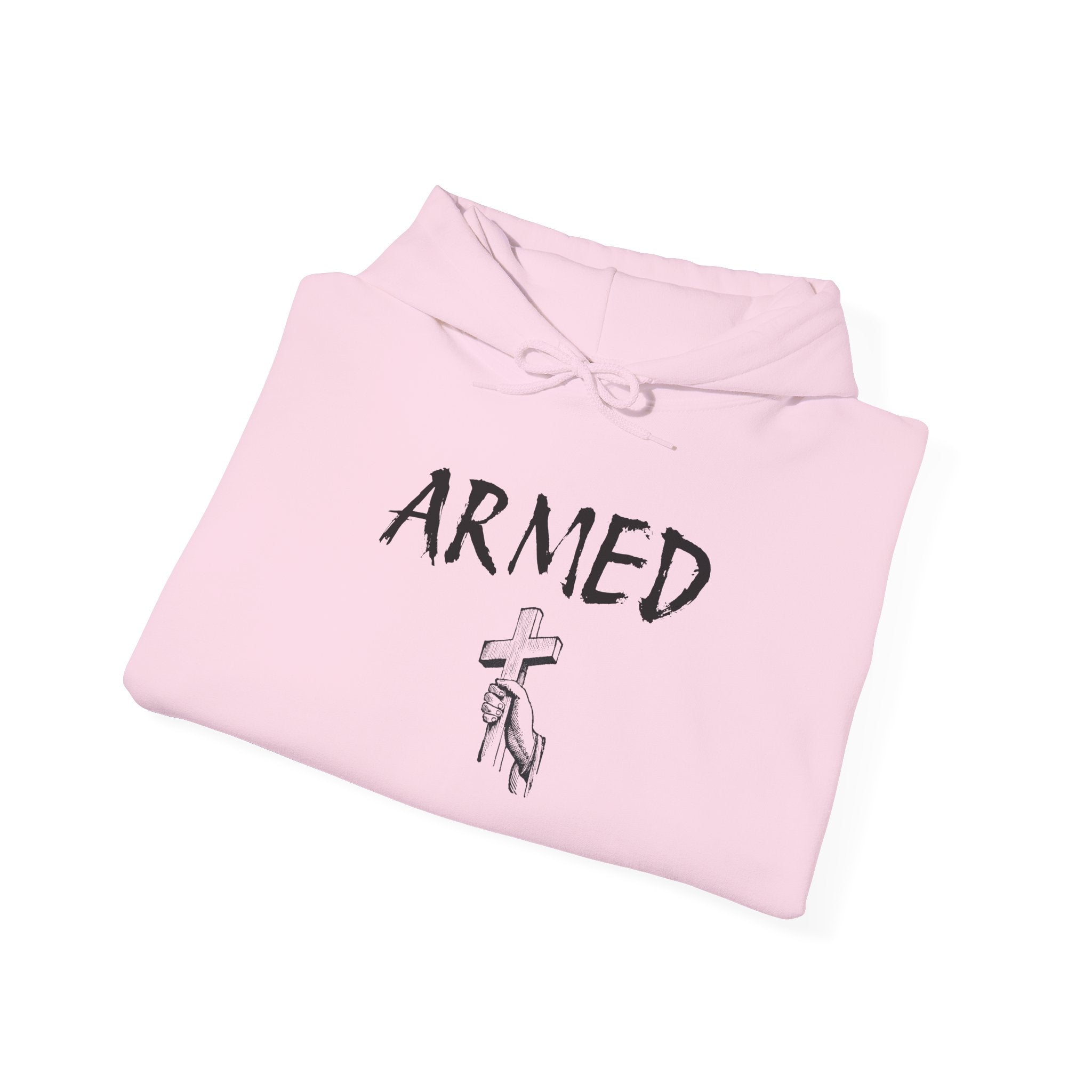 Copy of Unisex Hoodie - Armed Cross Design, Cool Streetwear, Casual Gift, Motivational Sweatshirt, Fashionable Comfort
