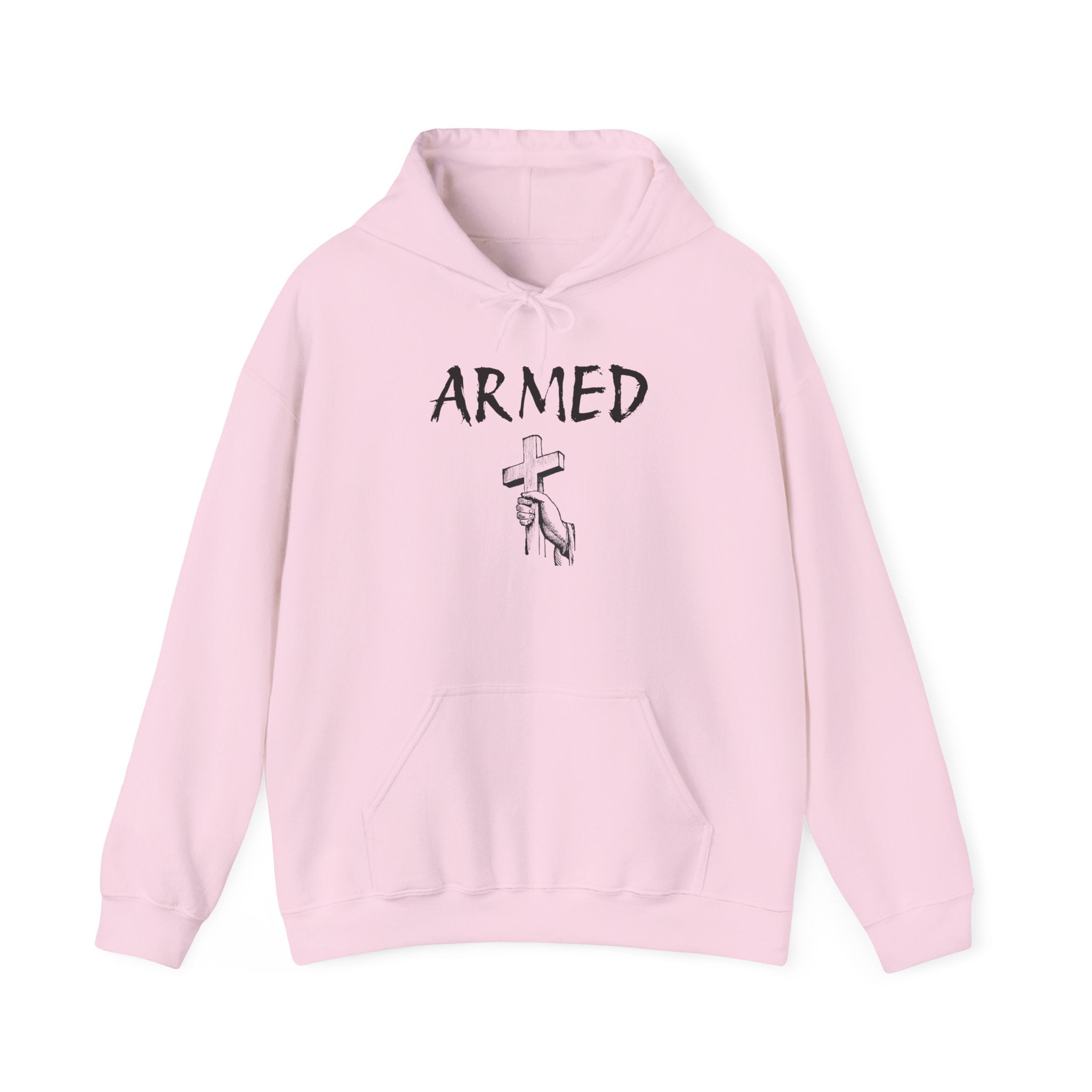 Copy of Unisex Hoodie - Armed Cross Design, Cool Streetwear, Casual Gift, Motivational Sweatshirt, Fashionable Comfort