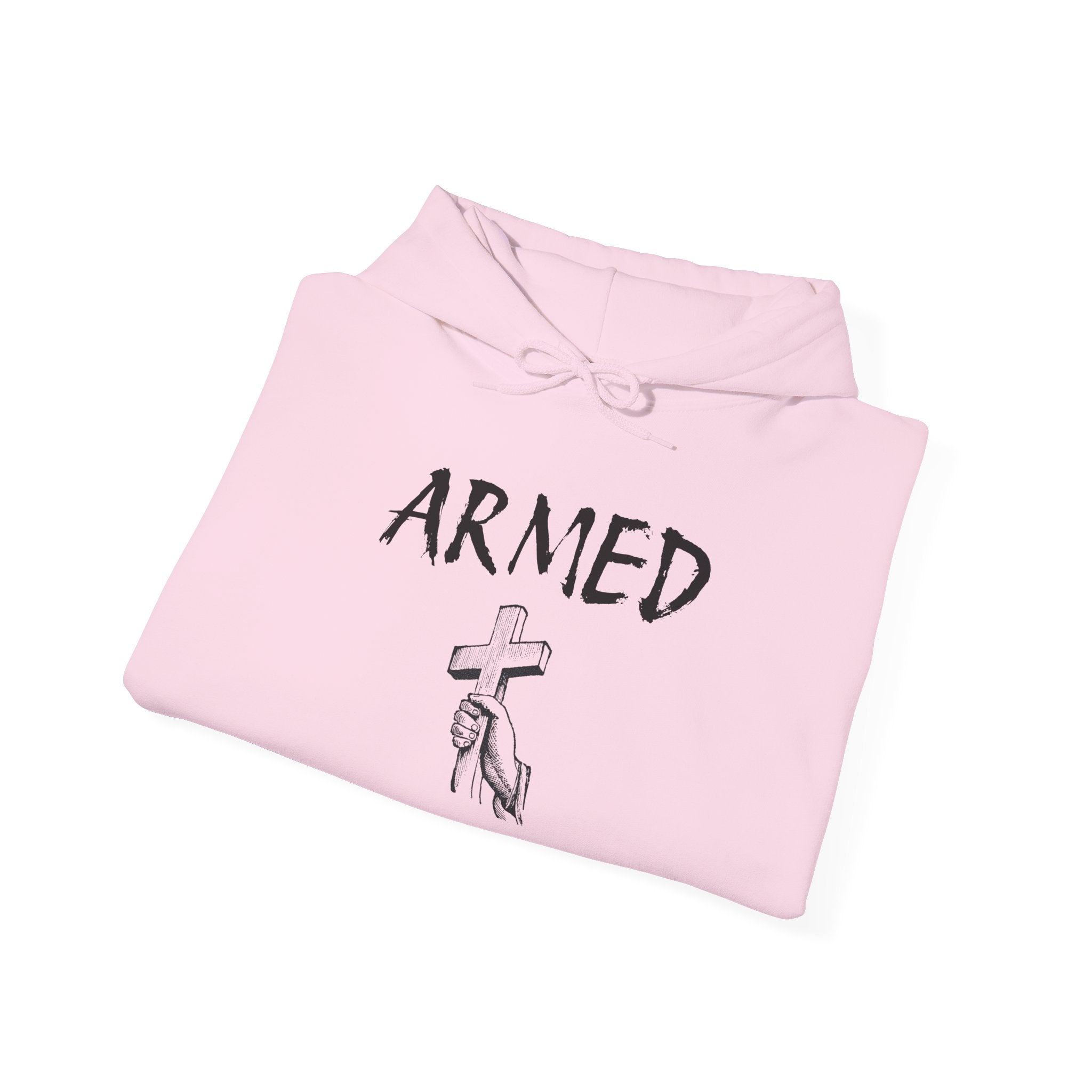 Copy of Unisex Hoodie - Armed Cross Design, Cool Streetwear, Casual Gift, Motivational Sweatshirt, Fashionable Comfort