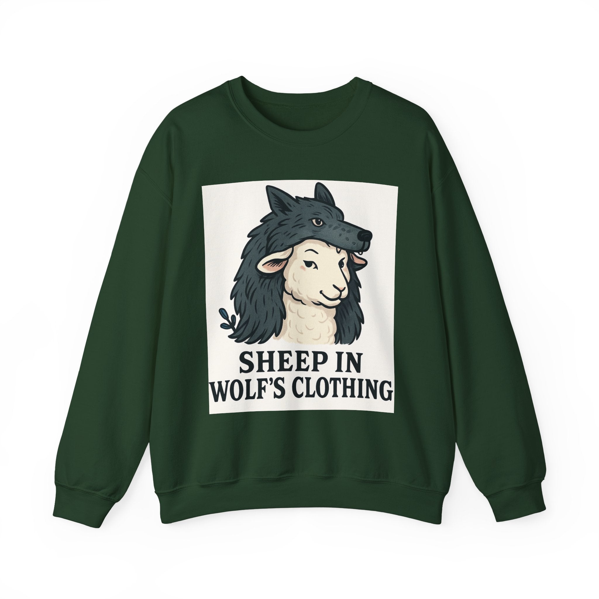Sweatshirt — "Sheep in Wolf’s Clothing" Graphic Crewneck