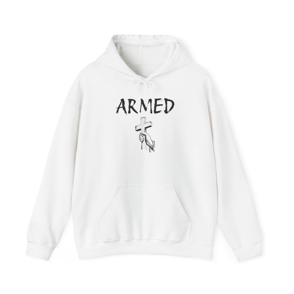 Copy of Unisex Hoodie - Armed Cross Design, Cool Streetwear, Casual Gift, Motivational Sweatshirt, Fashionable Comfort