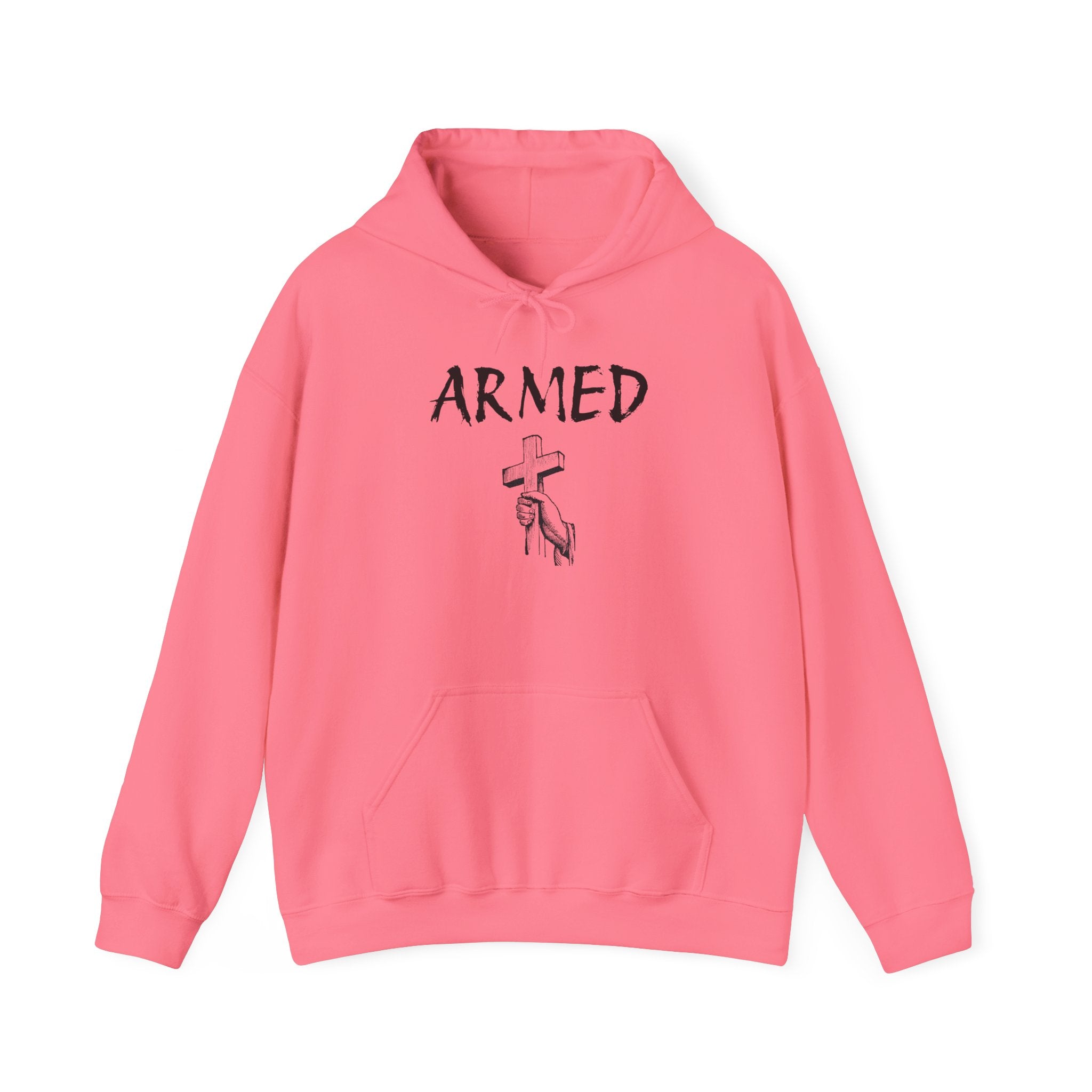 Copy of Unisex Hoodie - Armed Cross Design, Cool Streetwear, Casual Gift, Motivational Sweatshirt, Fashionable Comfort