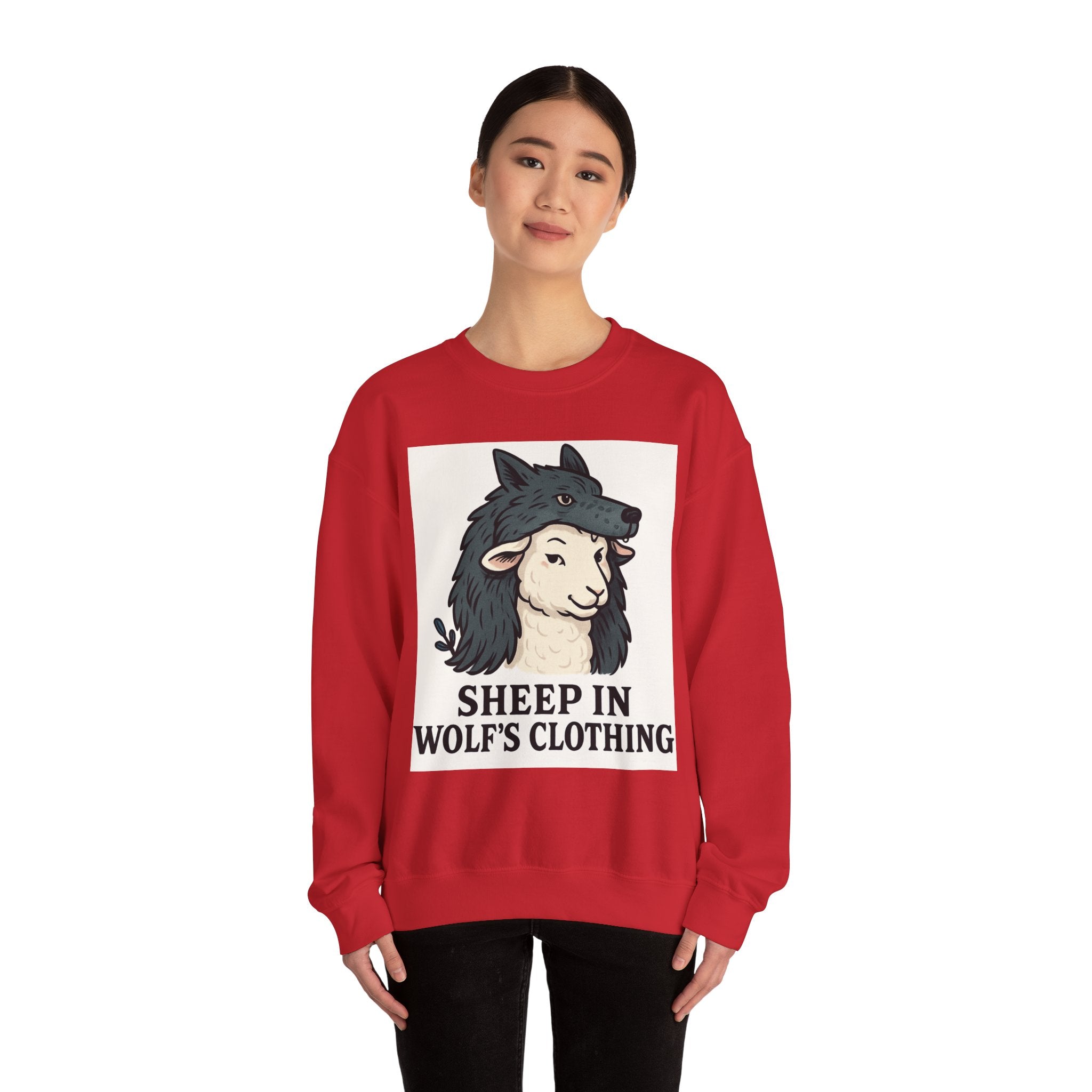 Sweatshirt — "Sheep in Wolf’s Clothing" Graphic Crewneck