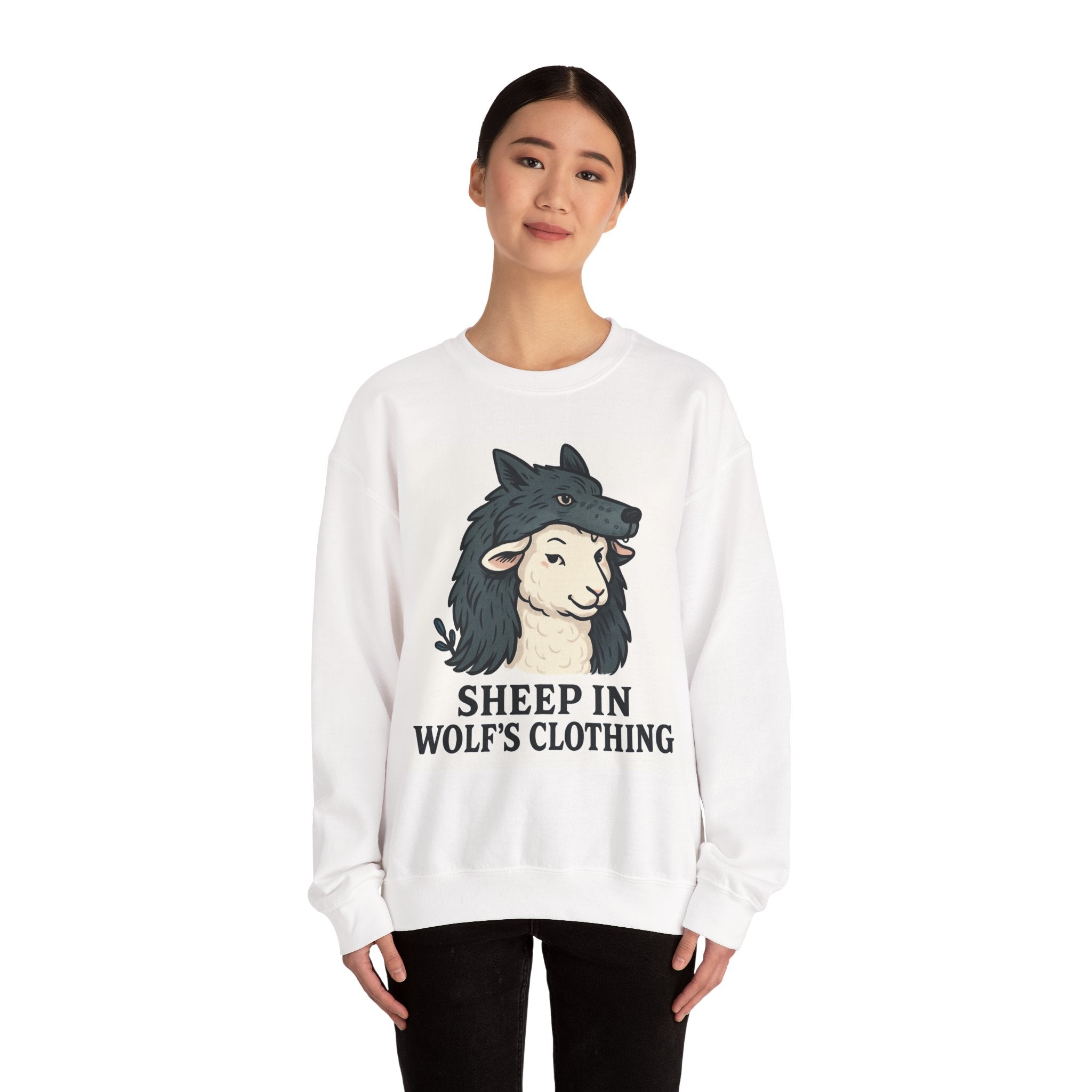 Sweatshirt — "Sheep in Wolf’s Clothing" Graphic Crewneck