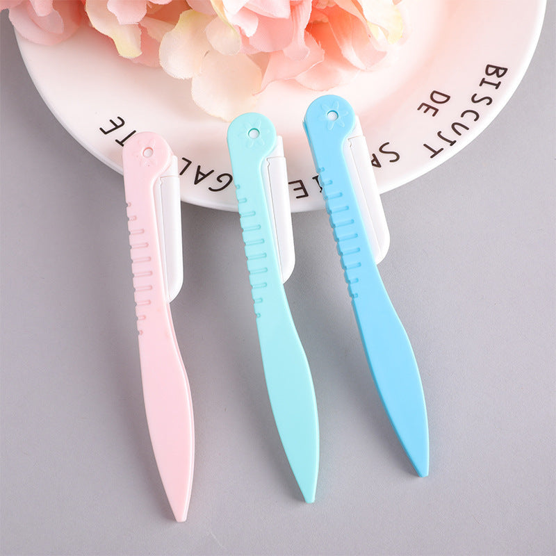New 3 Packs Of Folding Eyebrow Trimmers, Professional Eyebrow Scraping Blades For Women