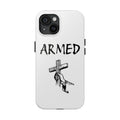 Tough Phone Case with 'Armed' Graphic, Durable Phone Cover for Protection, Christian Gift, Strong Visual Statement, Unique Phone [...]