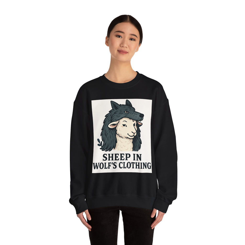 Sweatshirt — "Sheep in Wolf’s Clothing" Graphic Crewneck