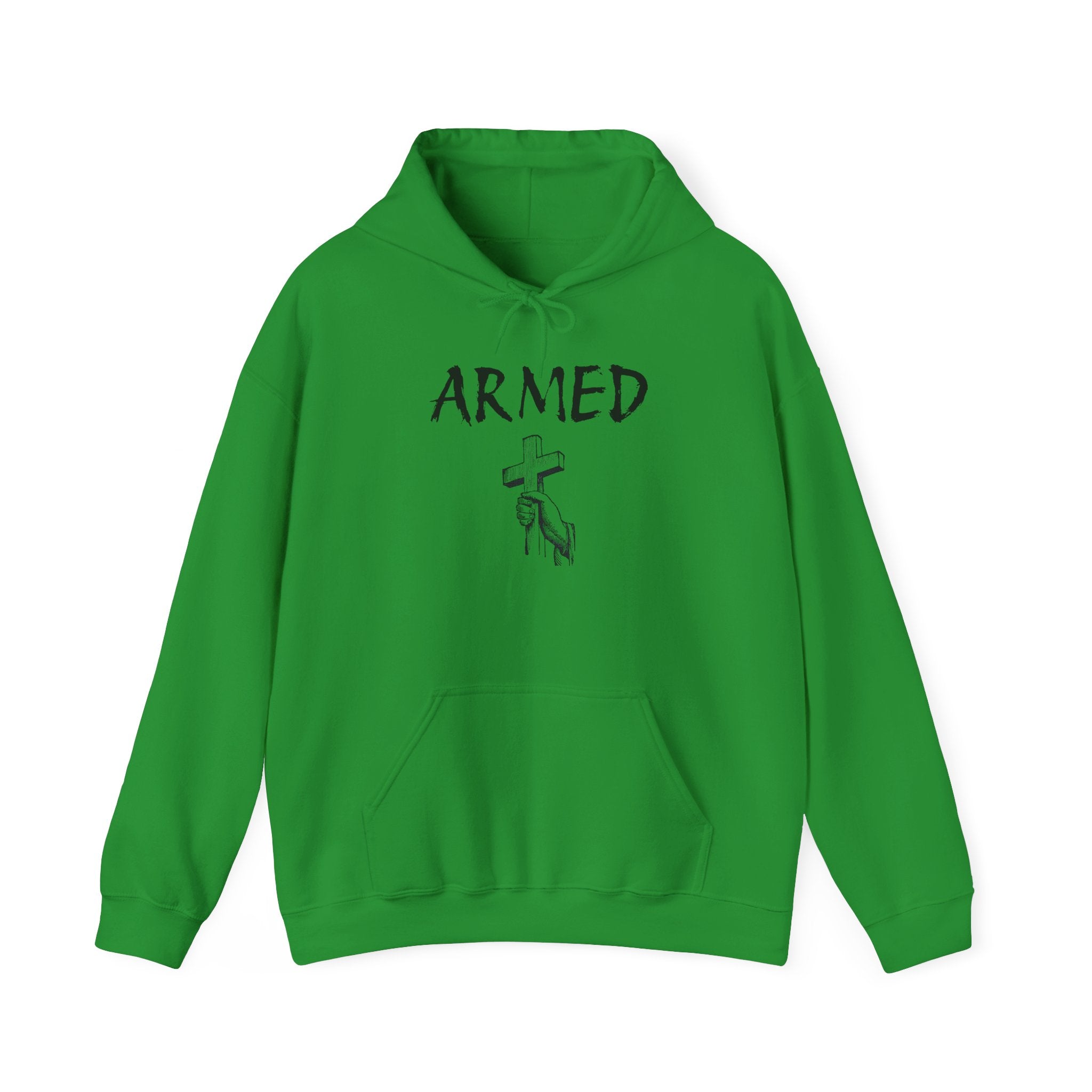 Copy of Unisex Hoodie - Armed Cross Design, Cool Streetwear, Casual Gift, Motivational Sweatshirt, Fashionable Comfort