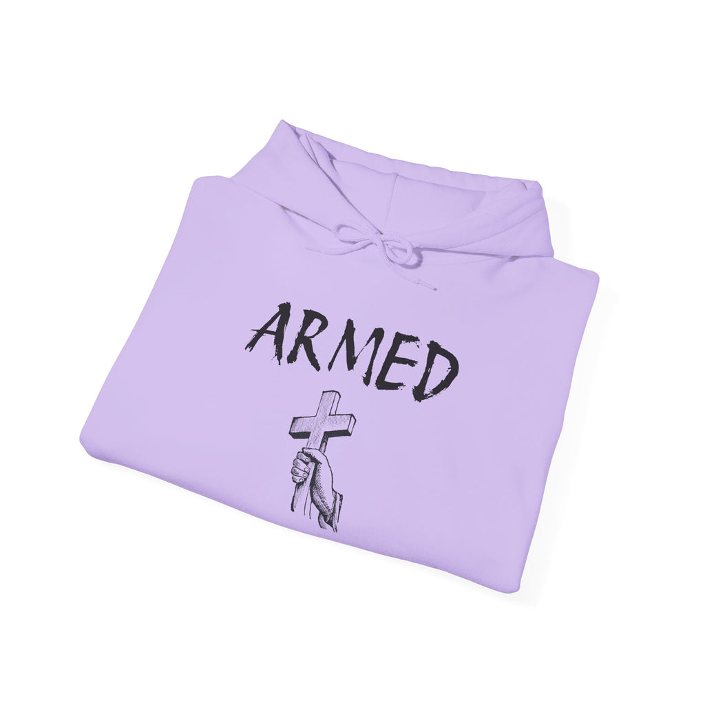 Copy of Unisex Hoodie - Armed Cross Design, Cool Streetwear, Casual Gift, Motivational Sweatshirt, Fashionable Comfort