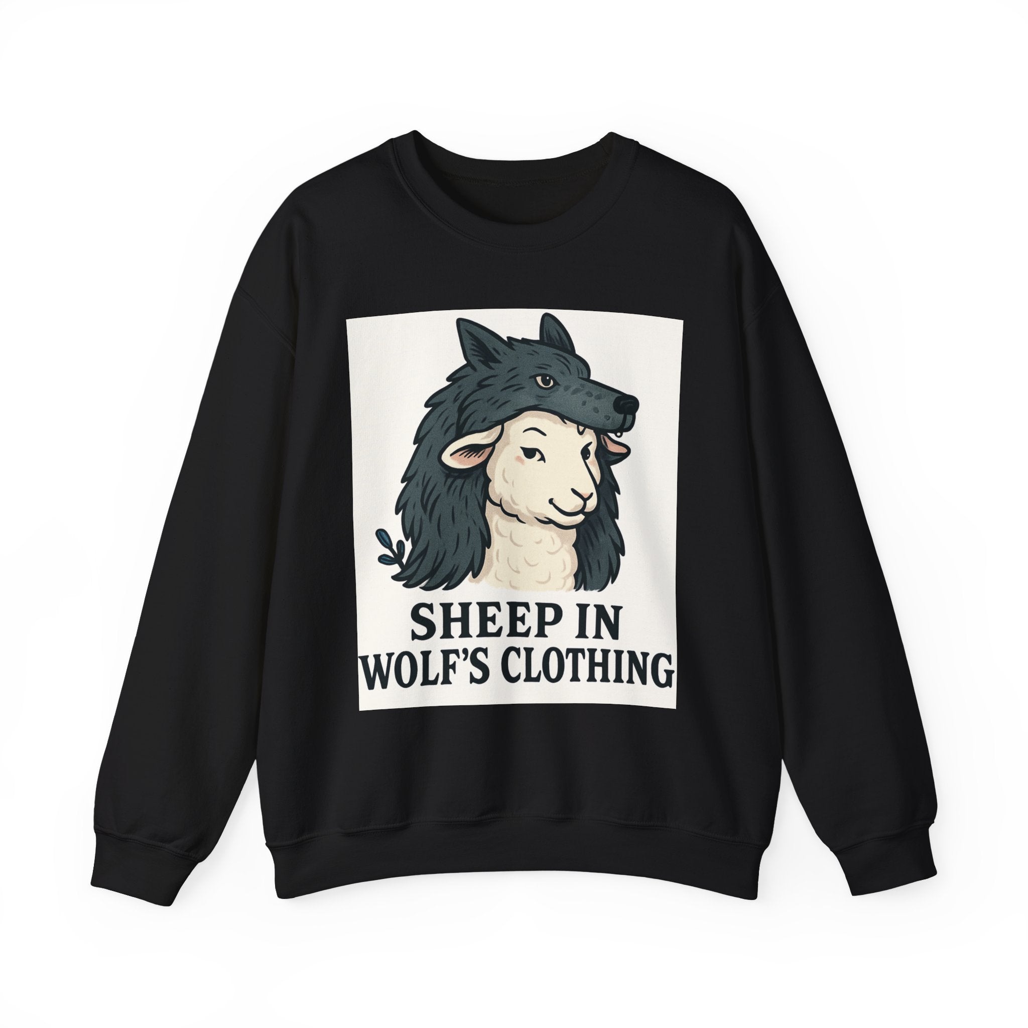 Sweatshirt — "Sheep in Wolf’s Clothing" Graphic Crewneck