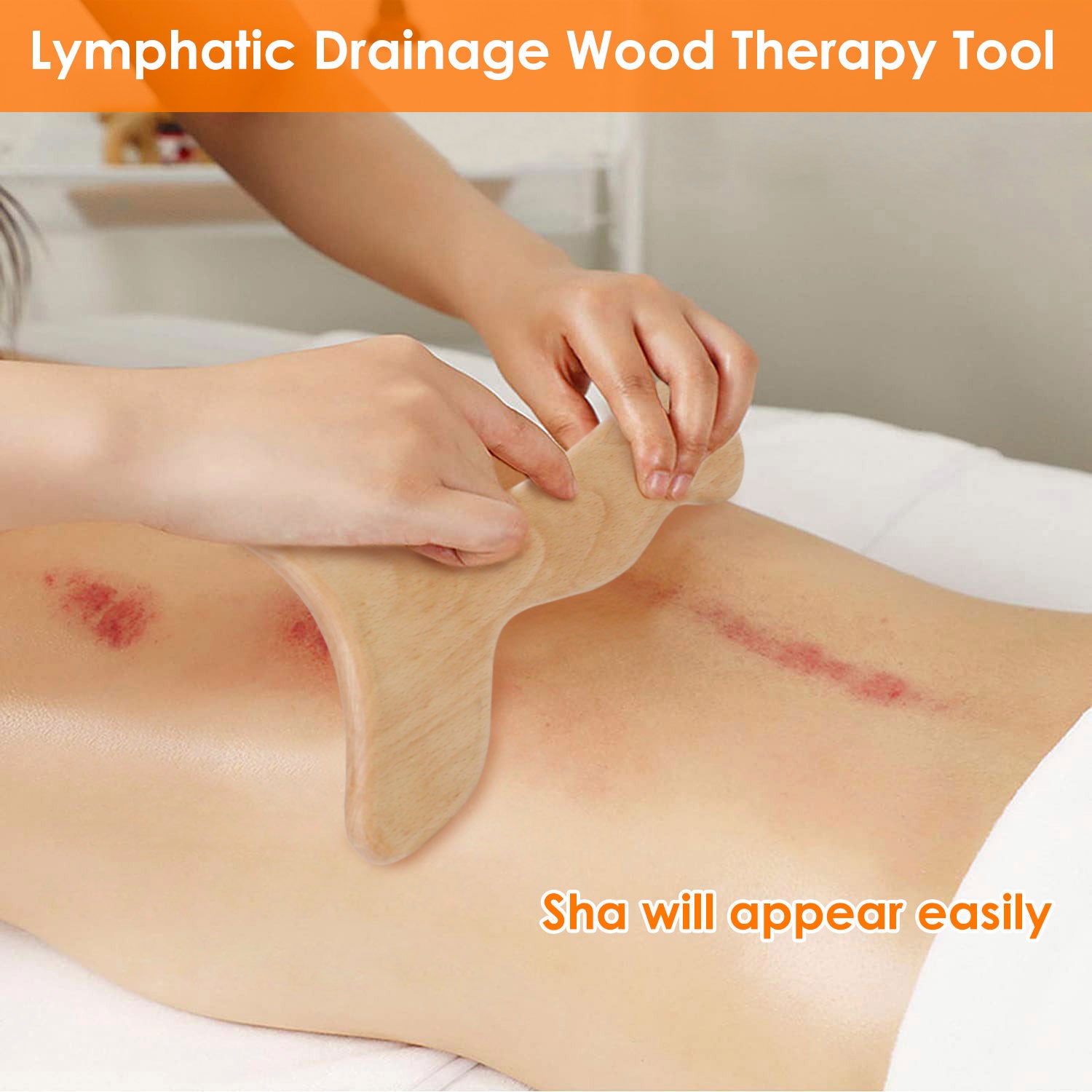 1Pc Wood Therapy Massage Tool Lymphatic Drainage Paddle Wooden Scraping Tools Therapy Massager Body Sculpting Tool