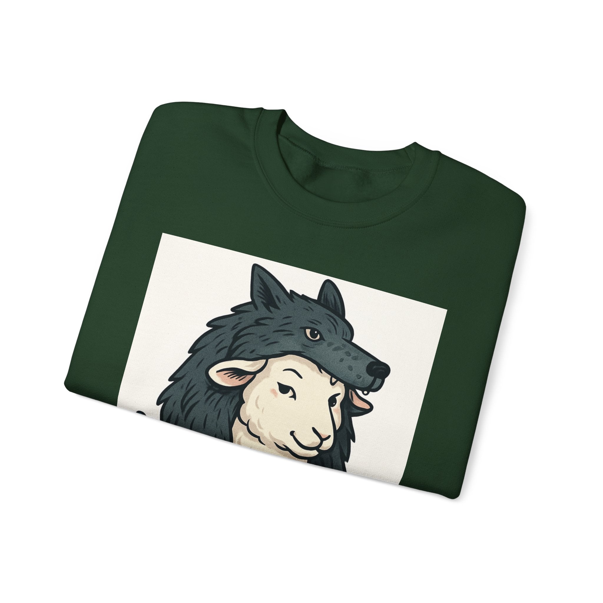 Sweatshirt — "Sheep in Wolf’s Clothing" Graphic Crewneck