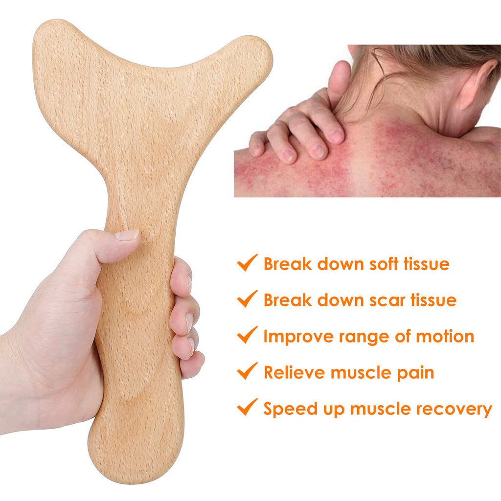1Pc Wood Therapy Massage Tool Lymphatic Drainage Paddle Wooden Scraping Tools Therapy Massager Body Sculpting Tool
